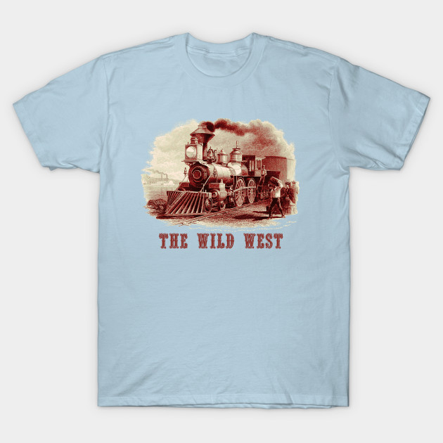 Discover Wild West Vintage Steam Train Locomotive - Steam Train - T-Shirt