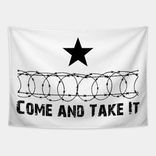 Bold Barbed Wire Star Wall- 'Come and Take It' Statement Piece, Texas, Hold The Line Tapestry