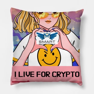 I Live for Crypto Pillow