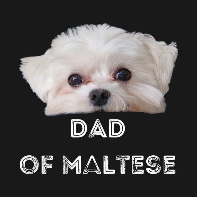 Dad of Maltese T-Shirt by jachu23_pl