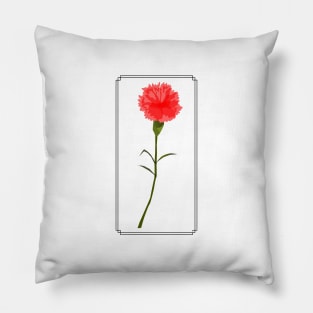 Red flower for valentine day Pillow