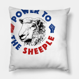 Power To The Sheeple Pillow