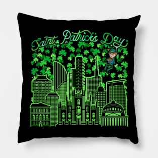 Saint Patrick's Day Milan Italy Pillow