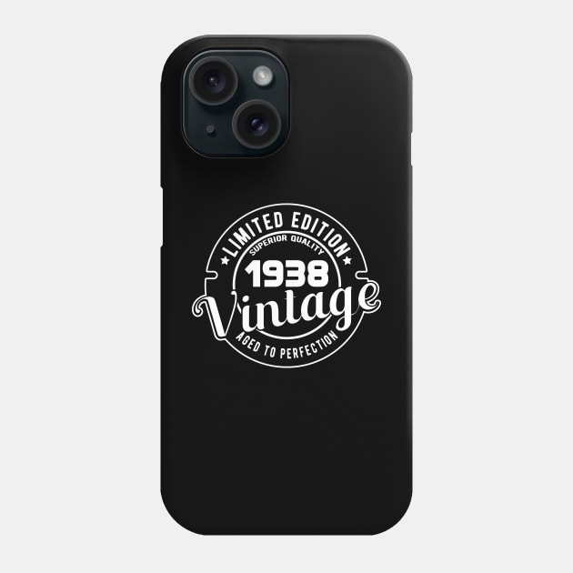 1938 VINTAGE - BIRTHDAY GIFT Phone Case by KC Happy Shop