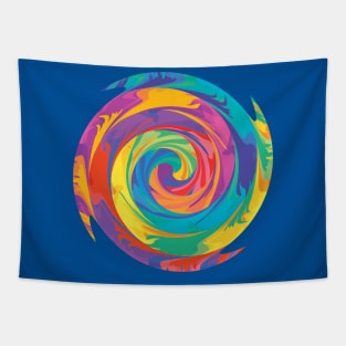 Rainbow Spiral 5 Tapestry