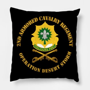 2nd Armored Cavalry Regiment DUI - Operation Desert Storm Pillow