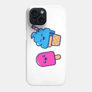 Cute Ice Cream Couple Phone Case