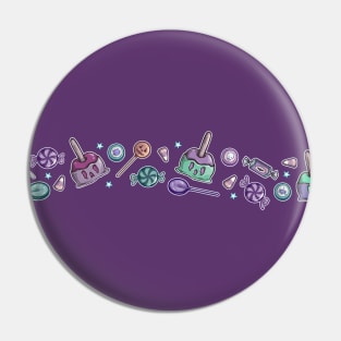 Trick-or-Treat Candy Border Pin