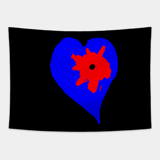 shot on heart Tapestry