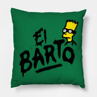 El Barto Was Here Pillow