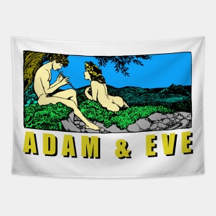 adam and eve Tapestry