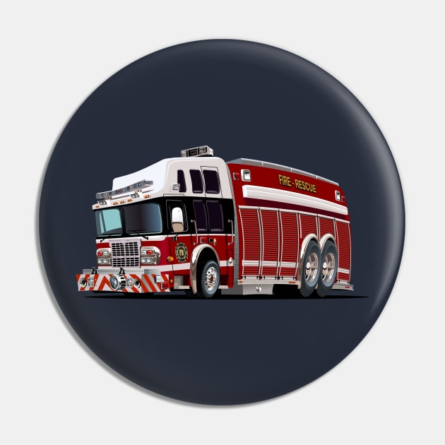 Cartoon firetruck Pin by Mechanik