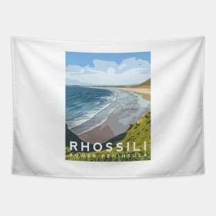 Rhossili Beach - Gower Peninsula Tapestry