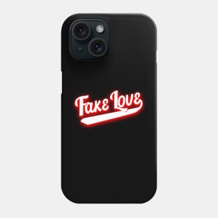 Fake love in red Phone Case