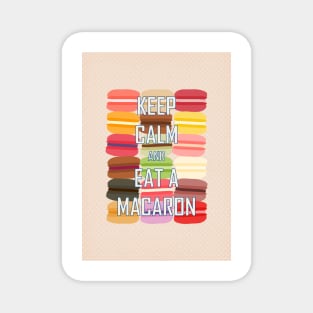 Keep Calm and Eat a Macaron Card Magnet