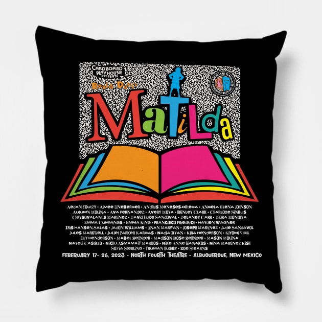 Matilda Jr. Cardboard Playhouse Theatre Company Pillow by cardboardplayhouse