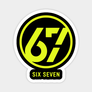 Neon 67 Meme Magnet
