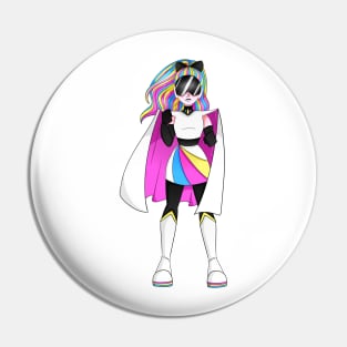 CMYK Inspired Superhero Pin