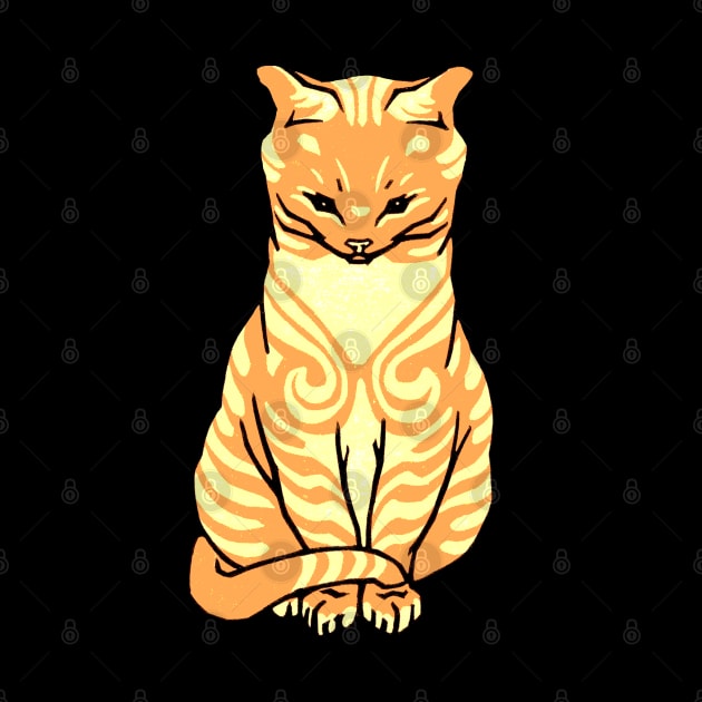 Orange Tabby Cat by Heartsake