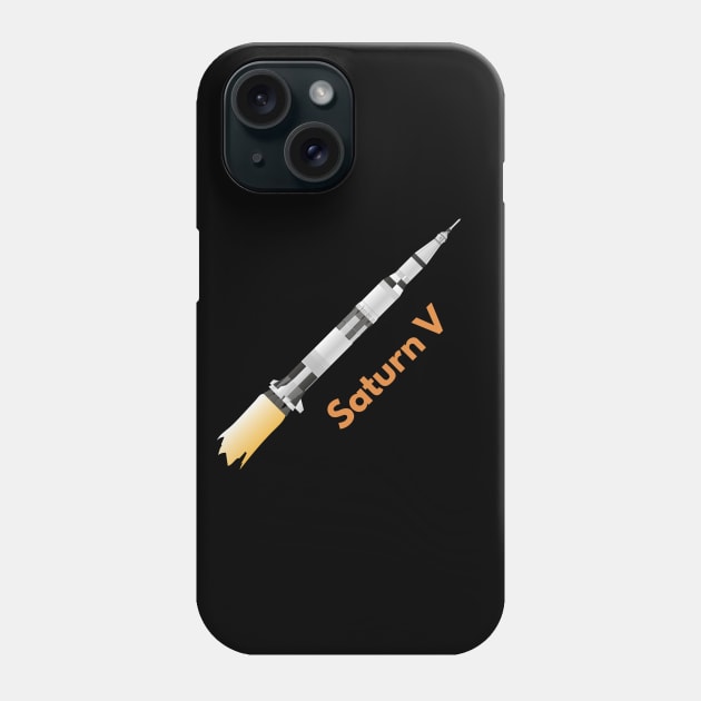 Space Rocket Saturn V Phone Case by NorseTech