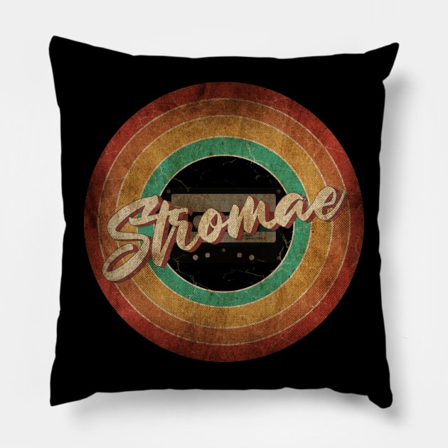 Stromae Vintage Circle Art Pillow by antongg