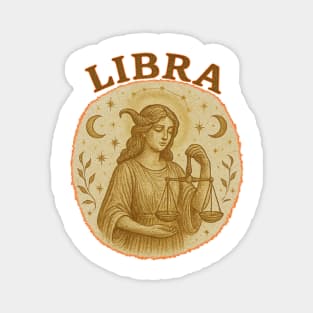 Libra Star Sign of the Zodiac Magnet