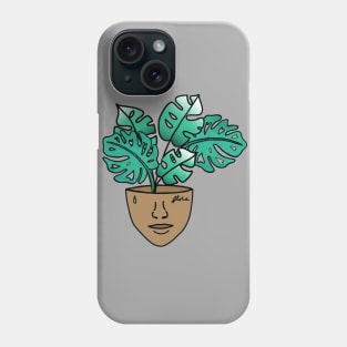 Monstera Plant Person - Crazy Plant Lady Phone Case