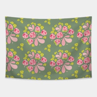 Raspberry Boom Seamless Surface Pattern Design Tapestry