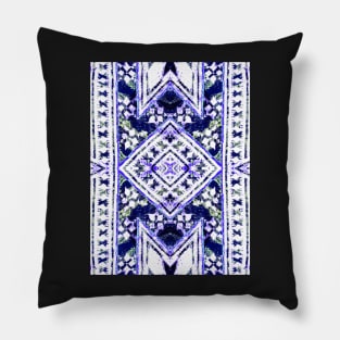 Fijian Tapa Cloth 110 by Hypersphere Pillow