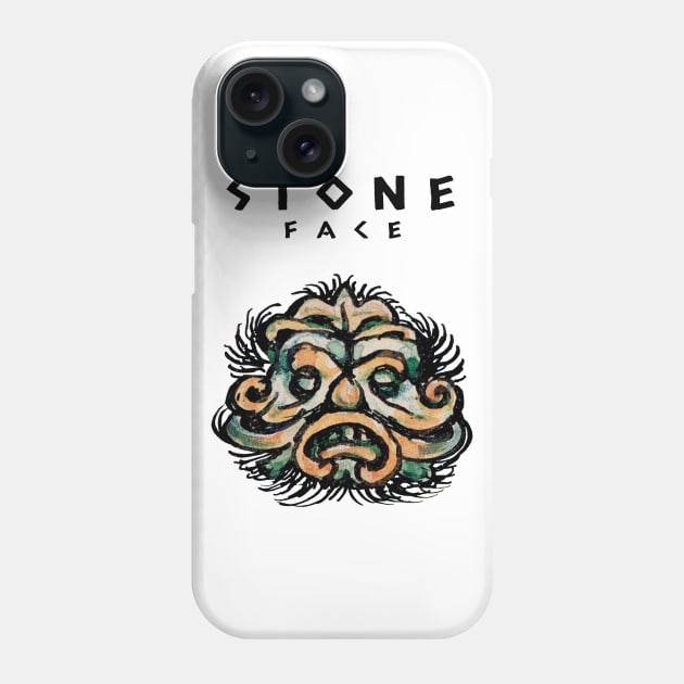 Classic Sculpture Face Stone Head Phone Case by KewaleeTee