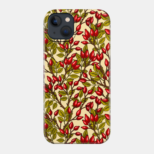 Rose hips - Wild Rose Hips - Phone Case