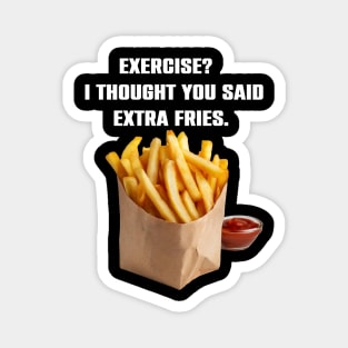 Funny Fries Lovers Gift Magnet