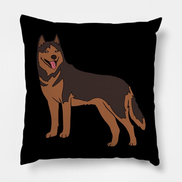 German Shepherd Pillow by Kelly Louise Art