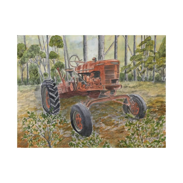 old farm tractor antique by derekmccrea