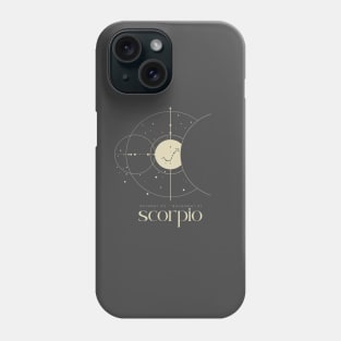 Minimalist Scorpio Zodiac Sign Constellation Astrology Aesthetic Simple Phone Case