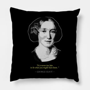 George Eliot Quote Pillow