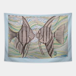 Angelfish Surprise Tapestry