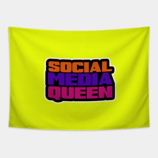 Social Media Queen Tapestry