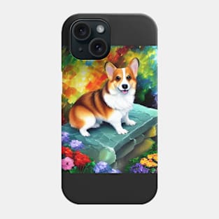 Corgi in the Garden Phone Case