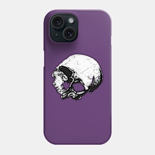 Broken Human Cranium Vintage Illustration Vectorized Phone Case