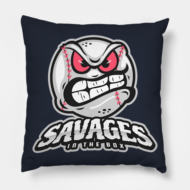 Savages In The Box Pillow by Cosmo Gazoo