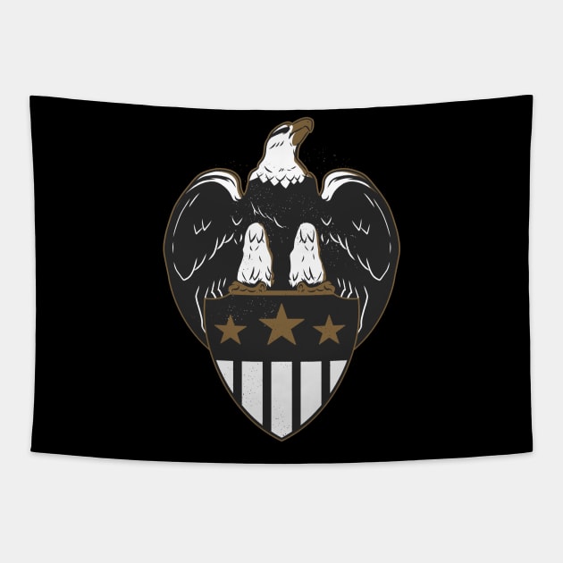 Eagle Shield Tapestry by TomCage