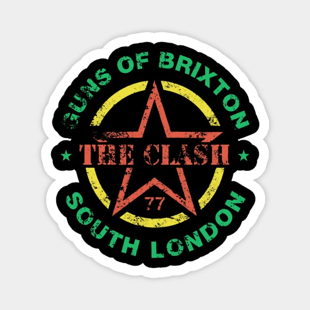 the clash - guns of brixton south london Magnet by birdy line