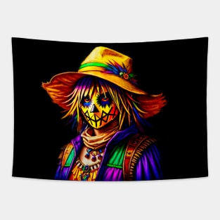 Stylish Scarecrow Tapestry