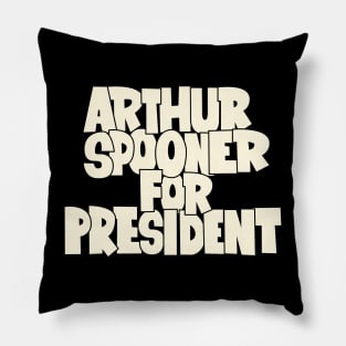 Arthur Spooner Illustration - Quirky Charm from King of Queens Pillow