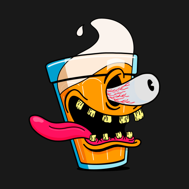 Beer monster by ogeraldinez