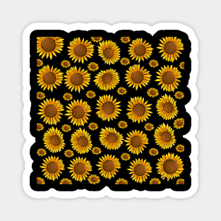 Simply Sunflowers All Over Floral Magnet