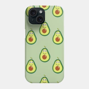 Cute green avocados Phone Case