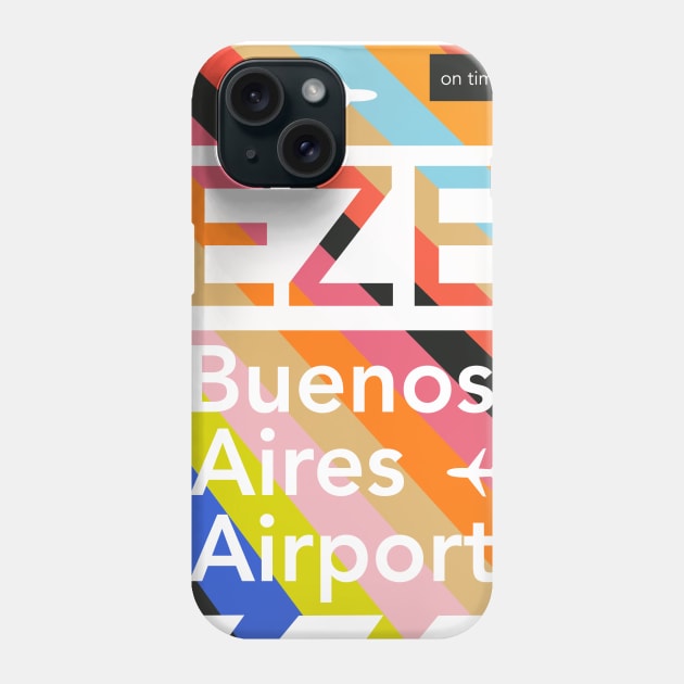 EZE BUENOS AIRES airport Phone Case by Woohoo