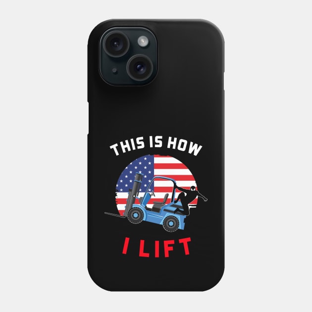 Forklift Ninja This is how I Lift WBR Phone Case by Teamster Life